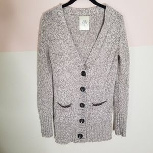 Old Navy tan wool look Cardigan-size Small